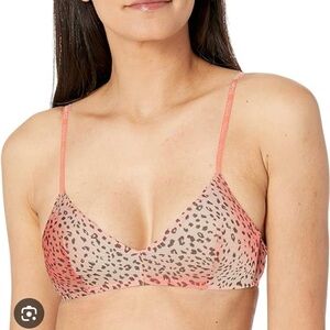 DKNY pink print bralette